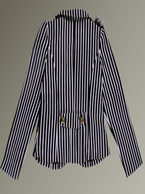 Girl coat zebra stripe design